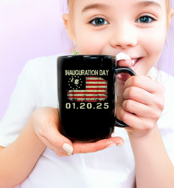 President Donald Trump Inauguration Day 2025 USA Flag Mug