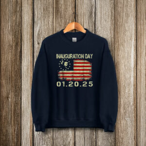 President Donald Trump Inauguration Day 2025 USA Flag T-Shirt