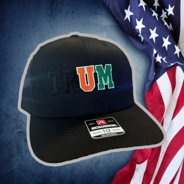 TRUMP MAGA University of Miami Blacked Out Hat