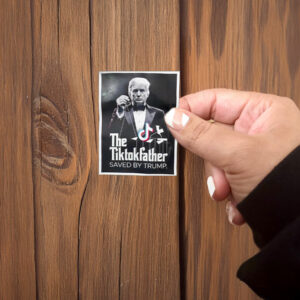 The Tiktokfather Saved By Trump 2025 Sticker ,Car Magnet