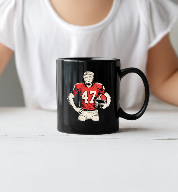 Trump American Football 47 God Bless Mug