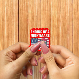 Trump Ending Of A Nightmare January 20th 2025 Sticker ,Car Magnet