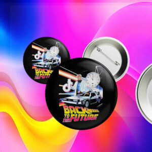 Trump Save Tiktok Back To The Future 2025 Pin Button