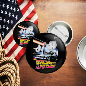 Trump Save Tiktok Back To The Future 2025 Pin Button