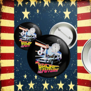 Trump Save Tiktok Back To The Future 2025 Pin Button