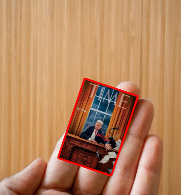 Trump Sweeping President Biden’s Belongings Off The Desk Sticker ,Car Magnet