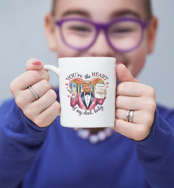 Trump Valentine You're the Heart of my Deal, Baby Mug