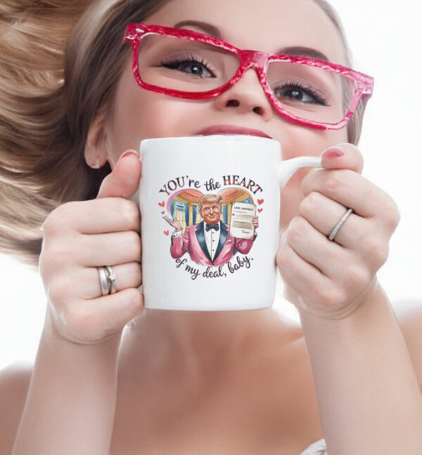 Trump Valentine You're the Heart of my Deal, Baby Mug