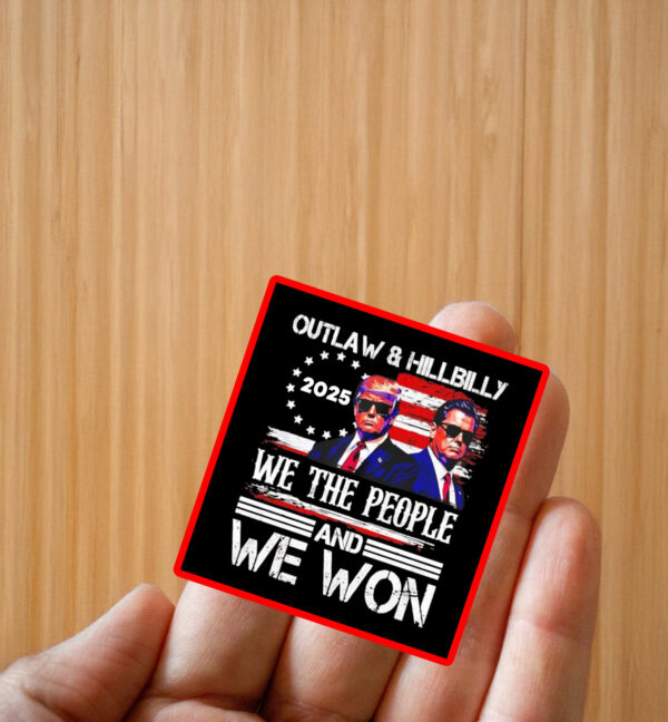 Trump Vance We Won Win Inauguration Day 2025 Sticker ,Car Magnet