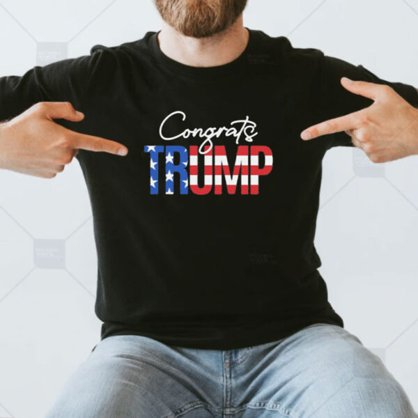 Congrats Trump American Flag Shirt