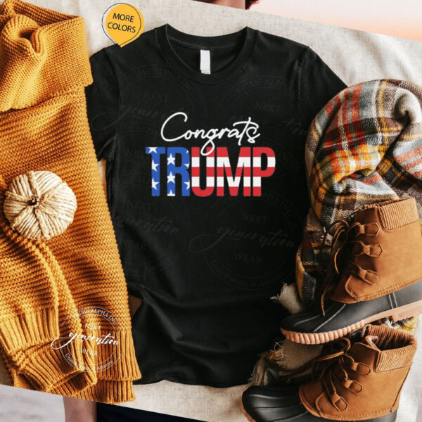 Congrats Trump American Flag Shirt