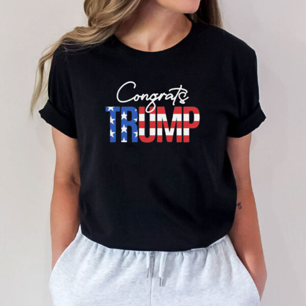 Congrats Trump American Flag Shirt