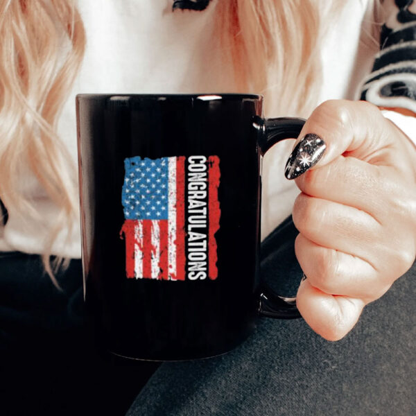 Congratulations Trump American Flag Mug