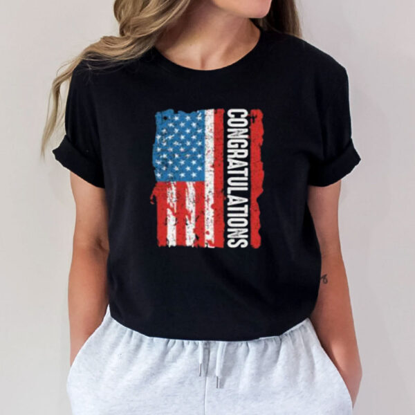 Congratulations Trump American Flag Shirt