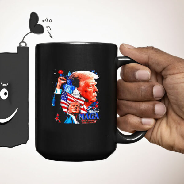 Donald Trump Maga Make America Great Again graphic signature Mug