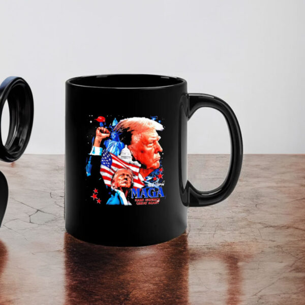 Donald Trump Maga Make America Great Again graphic signature Mug