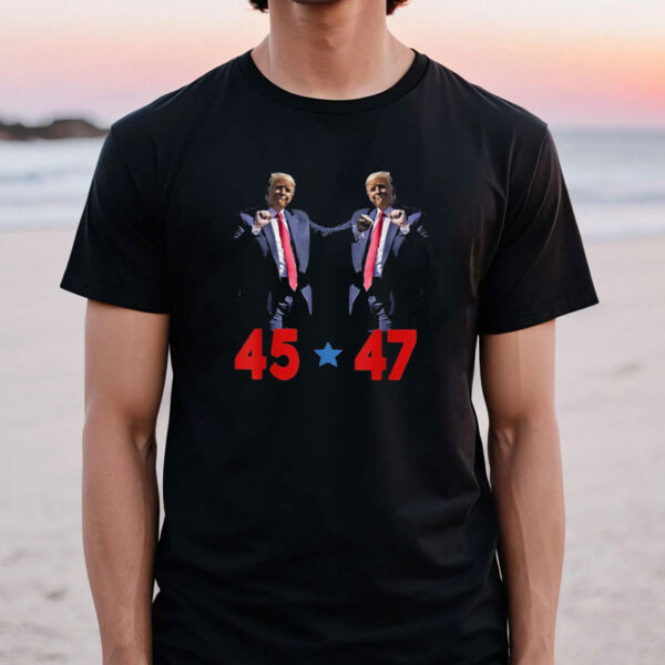 Funny Trump Dance Dancing Funny President Trump Dance 45 47 T-Shirt