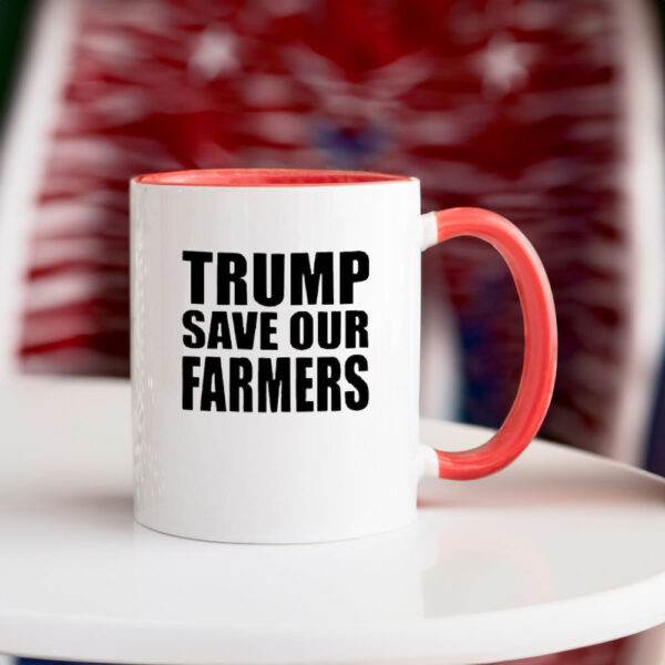 Funny Trump Save Our Farmers 2025 Mug