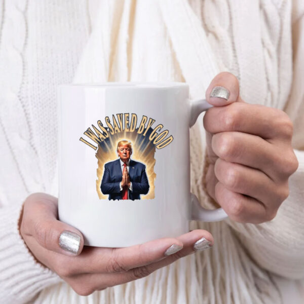 I War Saved By God Trump Mug