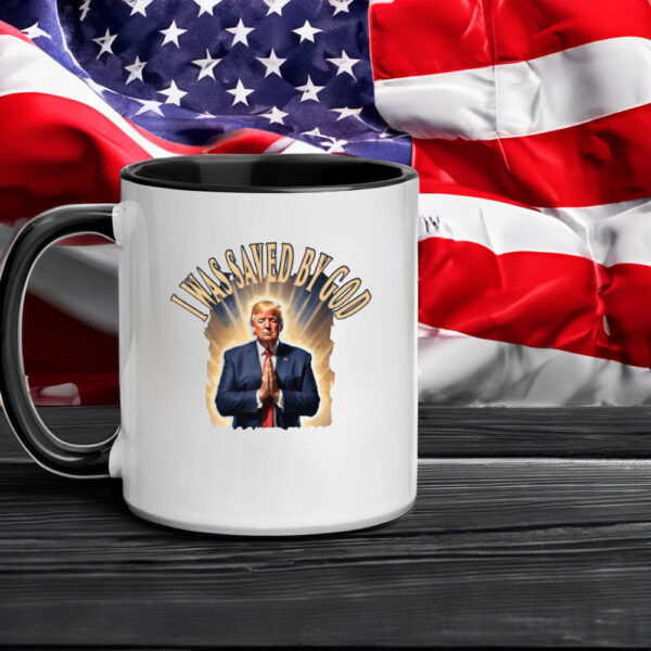 I War Saved By God Trump Mug