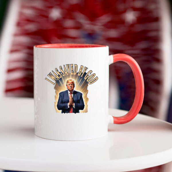 I War Saved By God Trump Mug