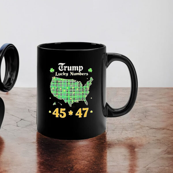 Lucky Numbers 45-47 President Trump St. Patricks Day Mug