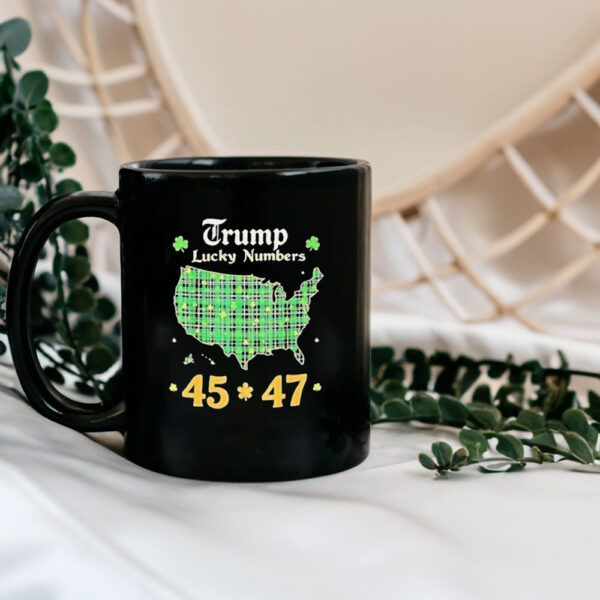 Lucky Numbers 45-47 President Trump St. Patricks Day Mug