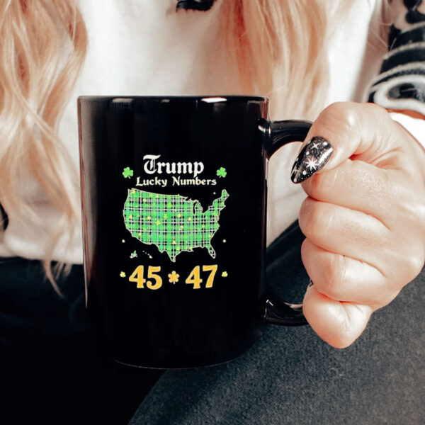 Lucky Numbers 45-47 President Trump St. Patricks Day Mug