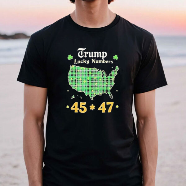 Lucky Numbers 45-47 President Trump St. Patricks Day Shirt