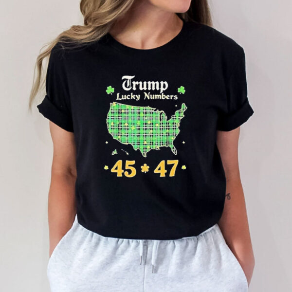 Lucky Numbers 45-47 President Trump St. Patricks Day Shirt