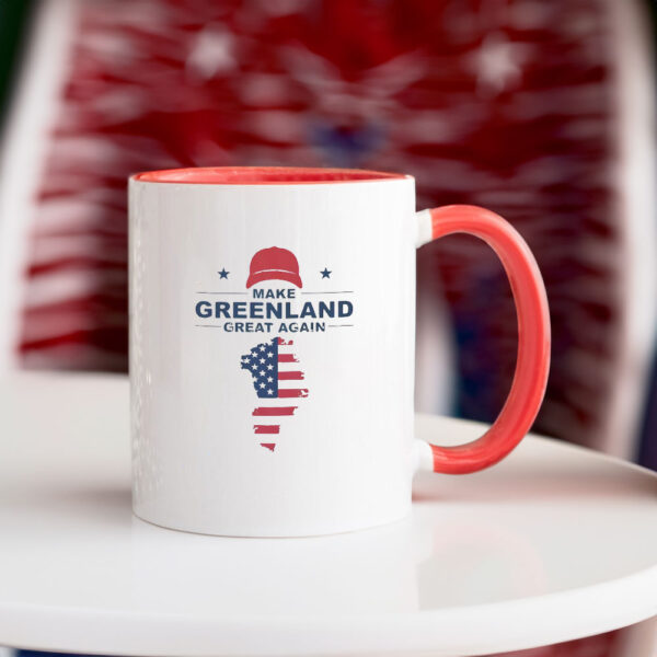 Make Greenland Great Again American Flag Trump Mug