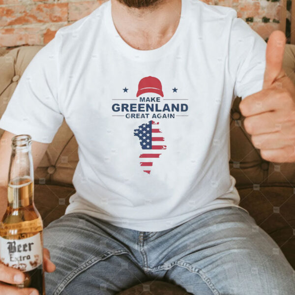 Make Greenland Great Again American Flag Trump T-Shirt