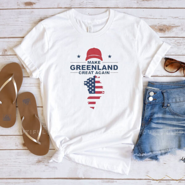 Make Greenland Great Again American Flag Trump T-Shirt