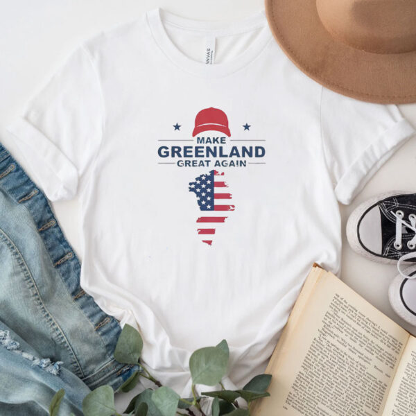 Make Greenland Great Again American Flag Trump T-Shirt