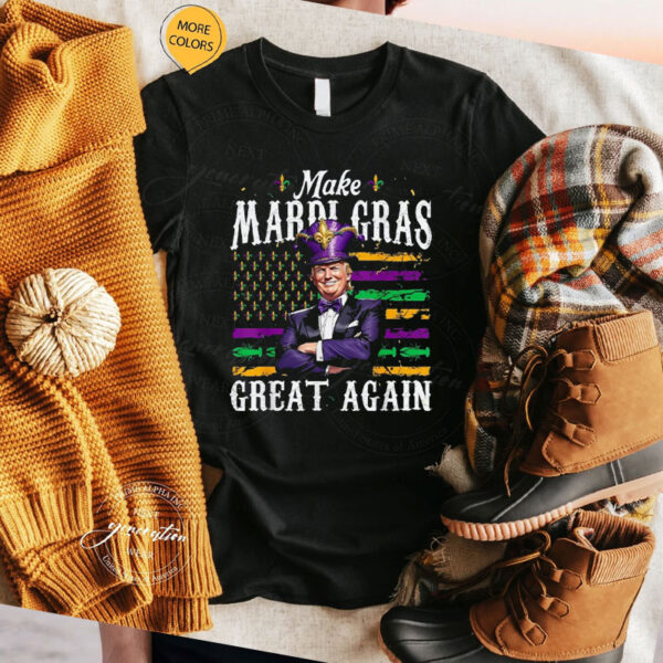 Make Mardi Gras Great Again Funny Trump Mardi Gras Shirt