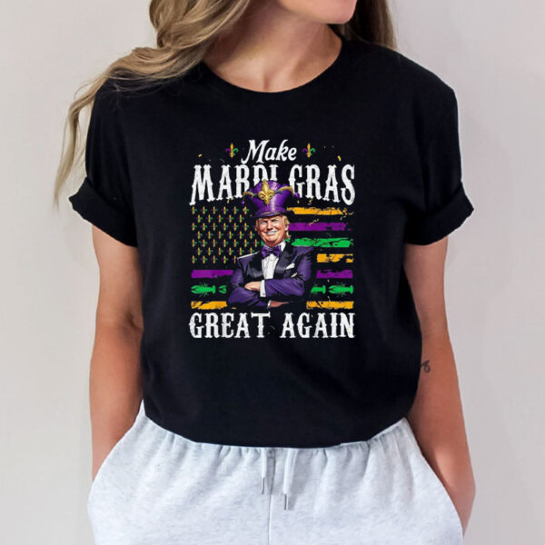 Make Mardi Gras Great Again Funny Trump Mardi Gras Shirt