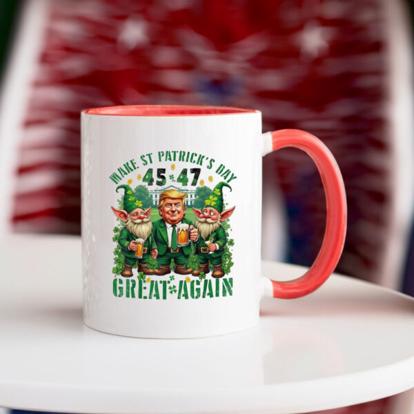 Make St Patricks Day Great Again Funny Trump Gnomies Mug