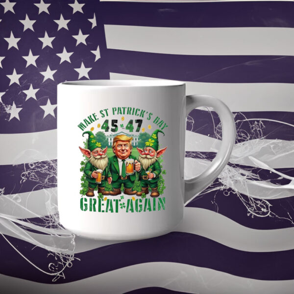 Make St Patricks Day Great Again Funny Trump Gnomies Mug