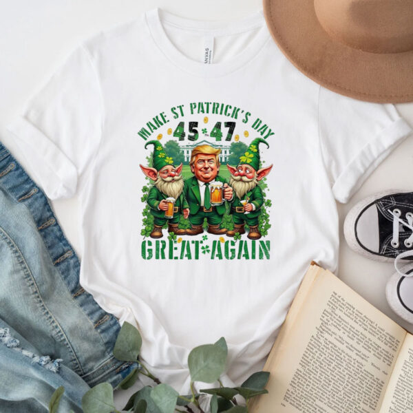 Make St Patricks Day Great Again Funny Trump Gnomies T-Shirt