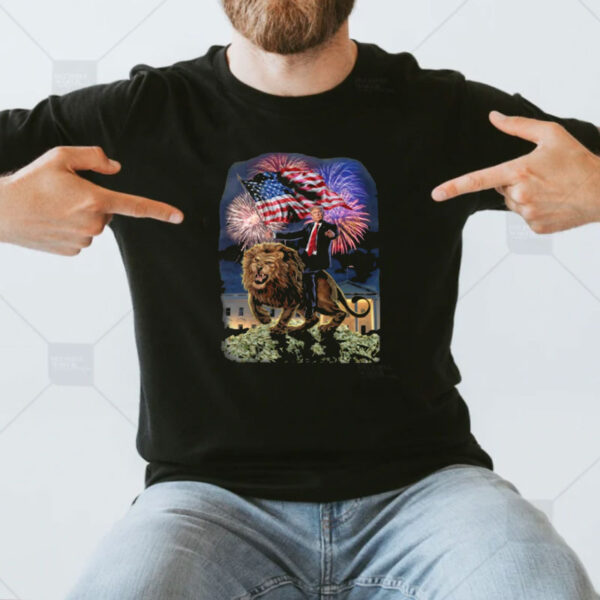 Republican President Donald Trump Riding War Lion Shirt