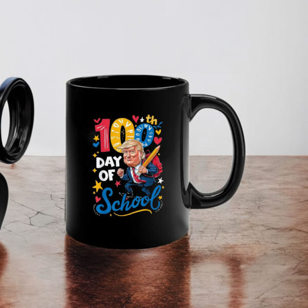 Retro Trump 45 47 100 Days of School Funny Mug