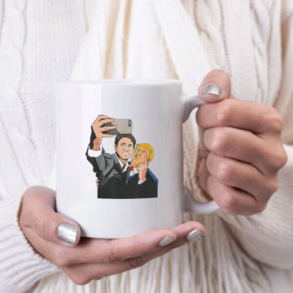 Trump and Trudeau selfie meme Mug