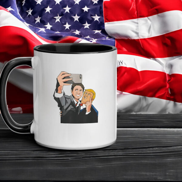 Trump and Trudeau selfie meme Mug