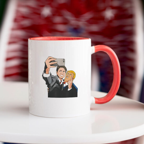 Trump and Trudeau selfie meme Mug