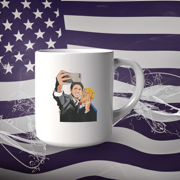 Trump and Trudeau selfie meme Mug