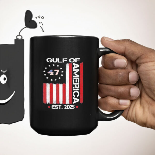 Donald Trump 47Th President Gulf Of America Est. 2025 Usa Flag Mug