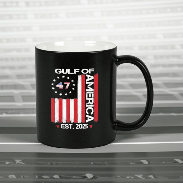 Donald Trump 47Th President Gulf Of America Est. 2025 Usa Flag Mug