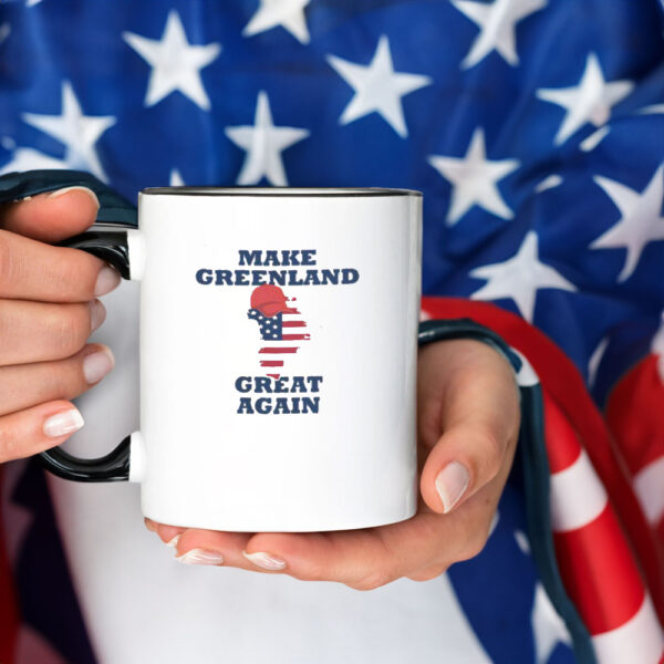 Nice Make Greenland Great Again American Flag Mug