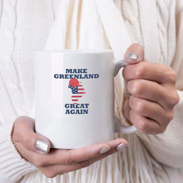 Nice Make Greenland Great Again American Flag Mug