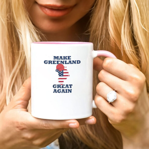 Nice Make Greenland Great Again American Flag Mug